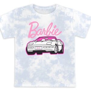 Barbie Graphic T-Shirt in Pink and White